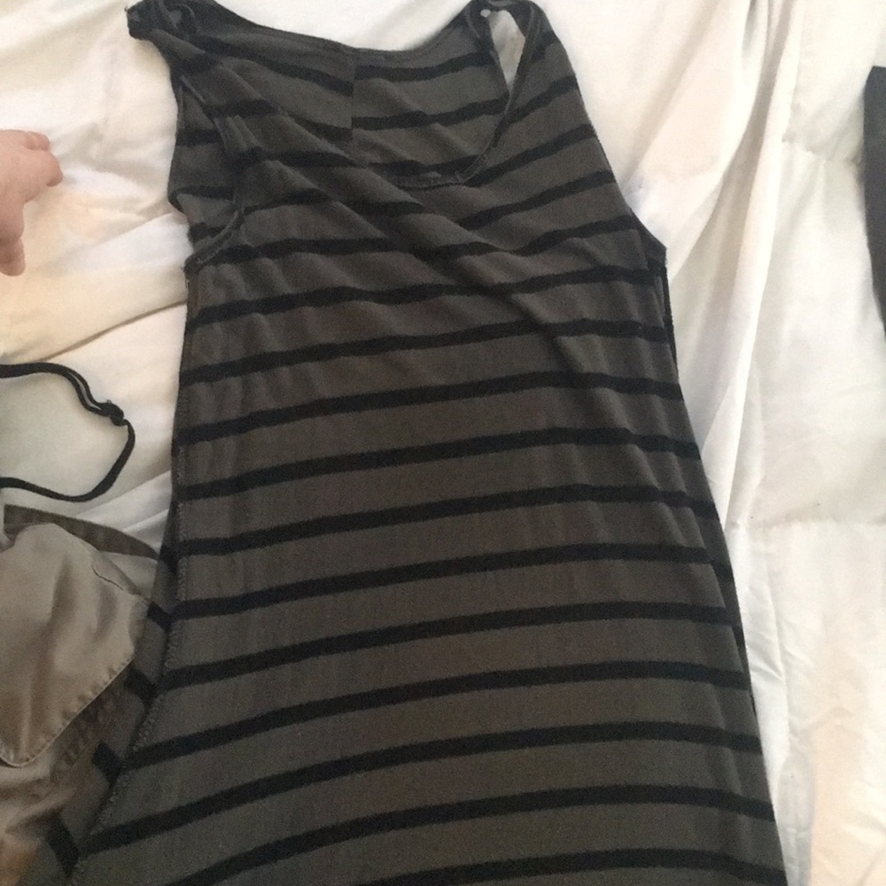 Cute olive A length dress.